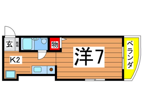 石橋マンションの物件間取画像